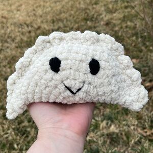 Crocheted Dumpling or Empanada Plushie